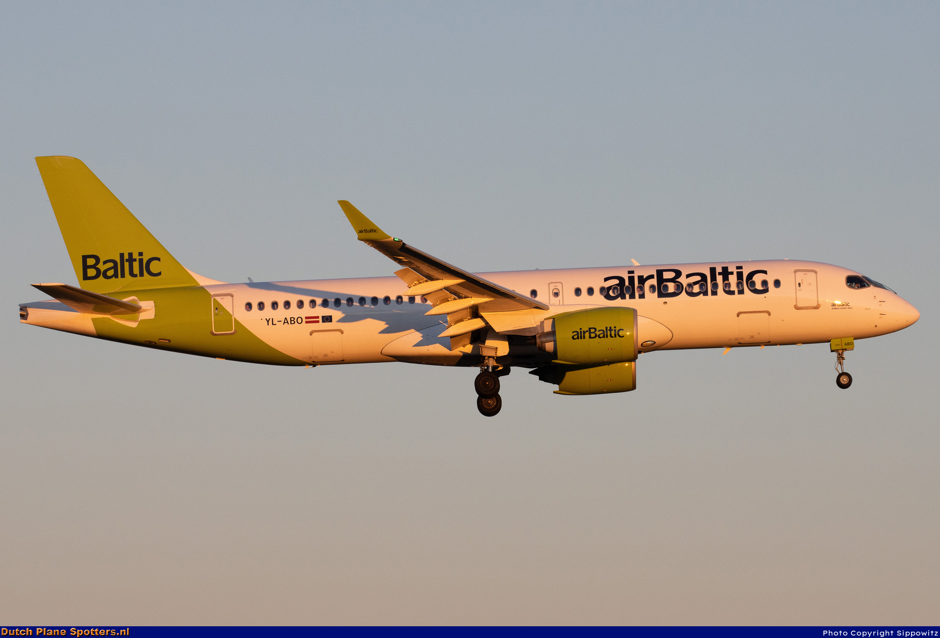 YL-ABO Airbus A220-300 Air Baltic by Sippowitz