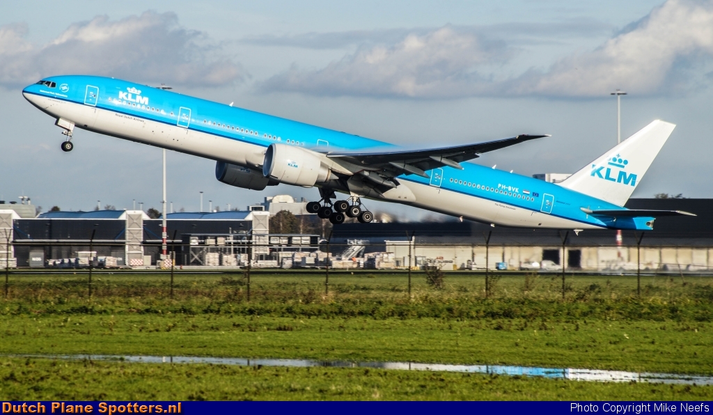 PH-BVK Boeing 777-300 KLM Royal Dutch Airlines by Mike Neefs