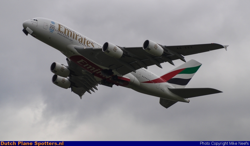 A6-EEZ Airbus A380-800 Emirates by Mike Neefs