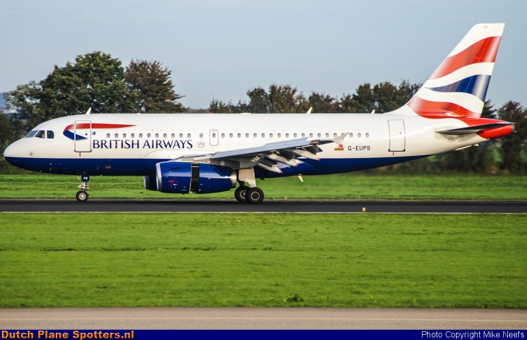 G-EUPS Airbus A319 British Airways by Mike Neefs