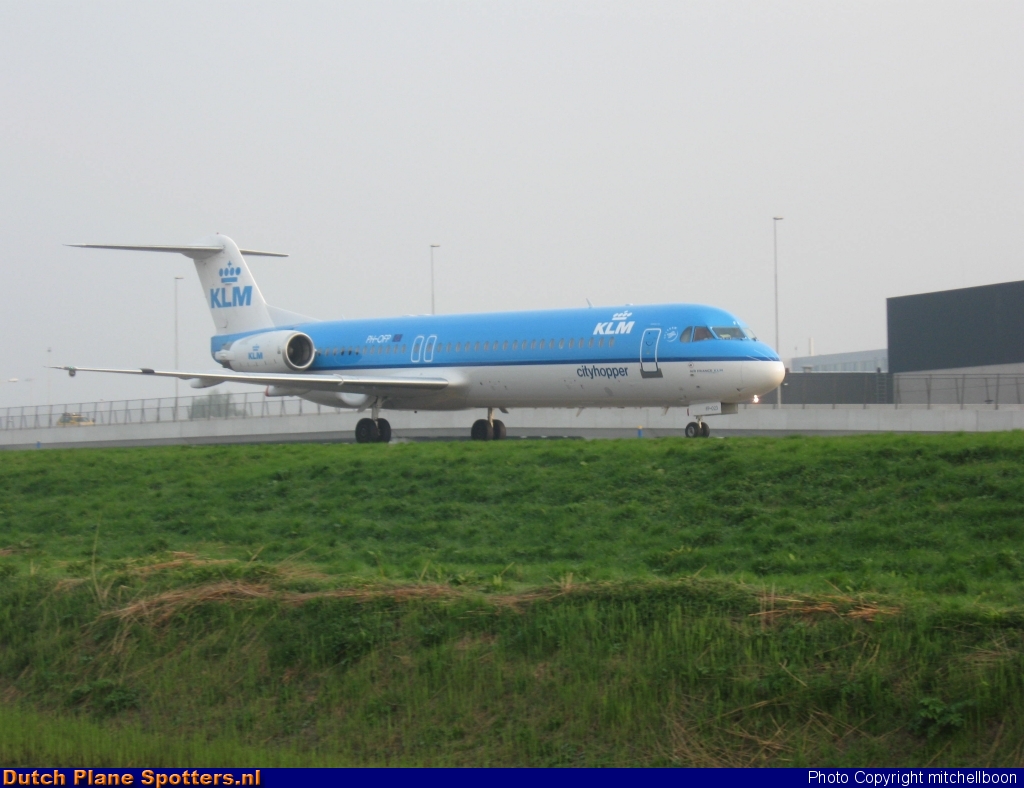 PH-OFP Fokker 100 KLM Cityhopper by mitchellboon