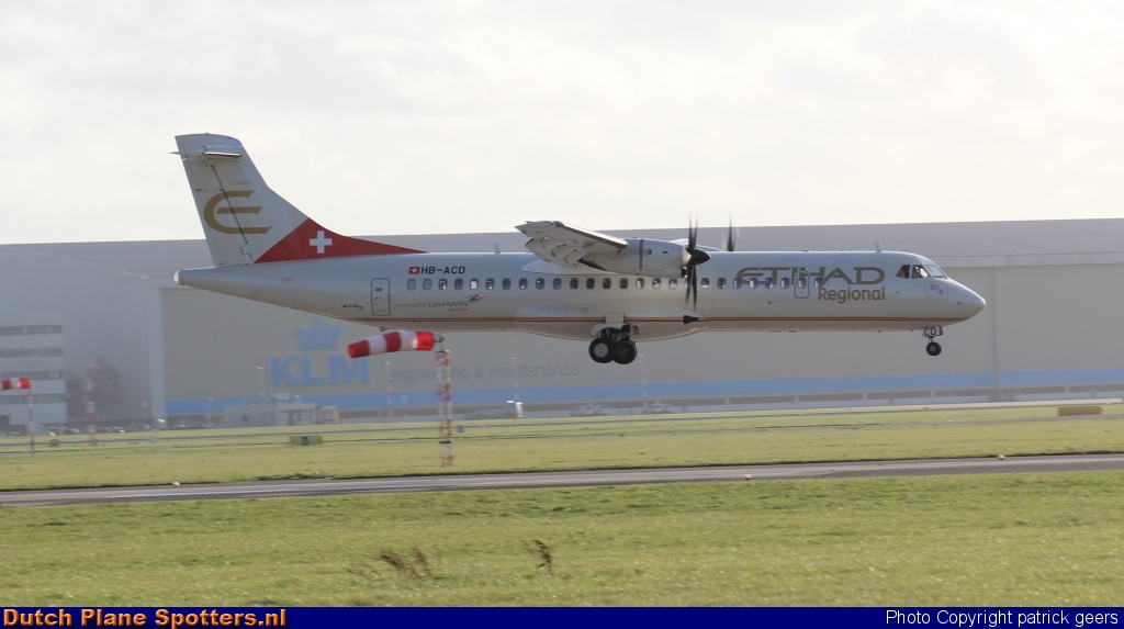 HB-ACD ATR 72 Darwin Airline (Etihad Regional) by patrick geers