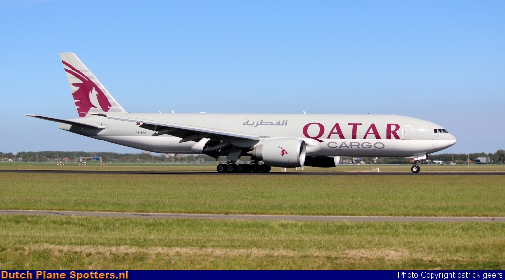 A7-BFA Boeing 777-F Qatar Airways Cargo by patrick geers