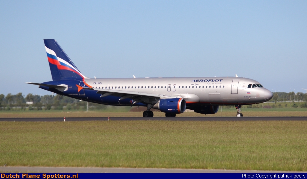 VQ-BHL Airbus A320 Aeroflot - Russian Airlines by patrick geers