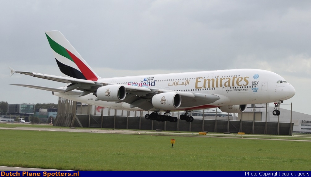 A6-EEK Airbus A380-800 Emirates by patrick geers