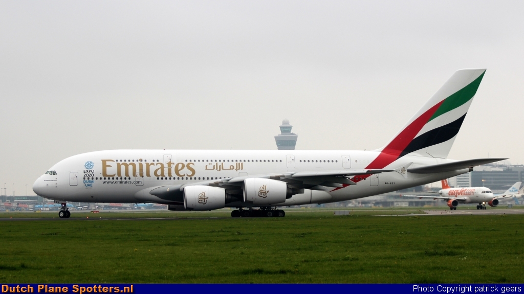 A6-EEY Airbus A380-800 Emirates by patrick geers