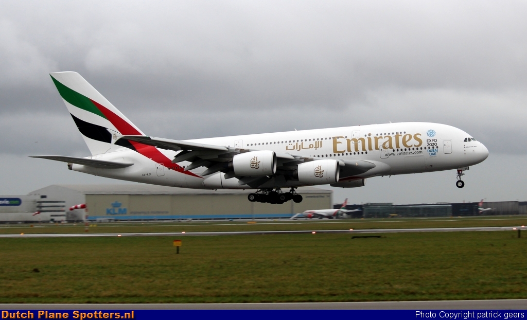 A6-EOI Airbus A380-800 Emirates by patrick geers