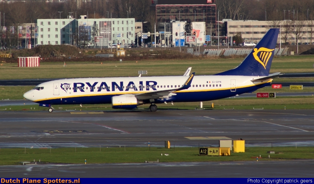 EI-DPN Boeing 737-800 Ryanair by patrick geers