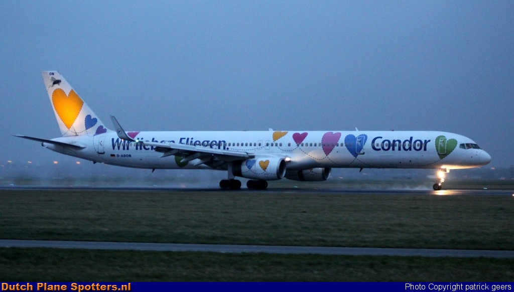 D-ABON Boeing 757-300 Condor (Thomas Cook) by patrick geers