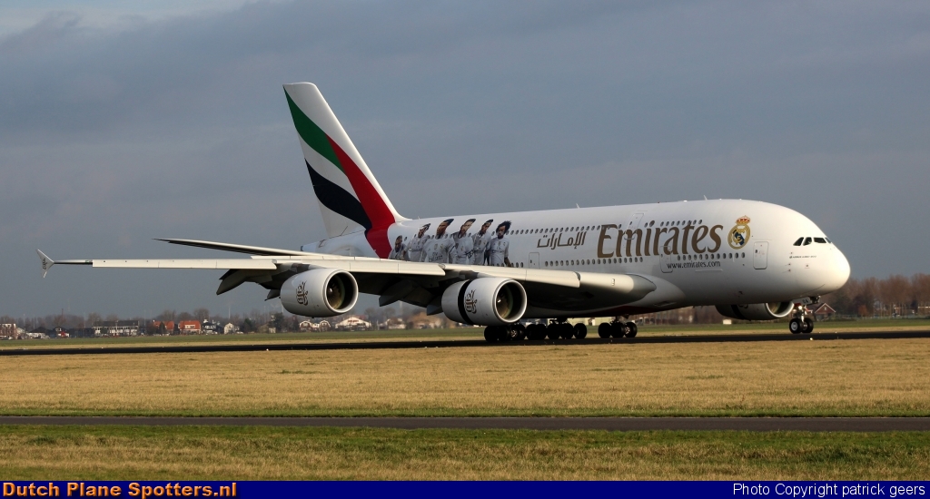 A6-EOA Airbus A380-800 Emirates by patrick geers