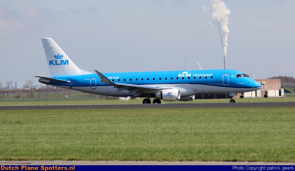 PH-EXG Embraer 175 KLM Cityhopper by patrick geers