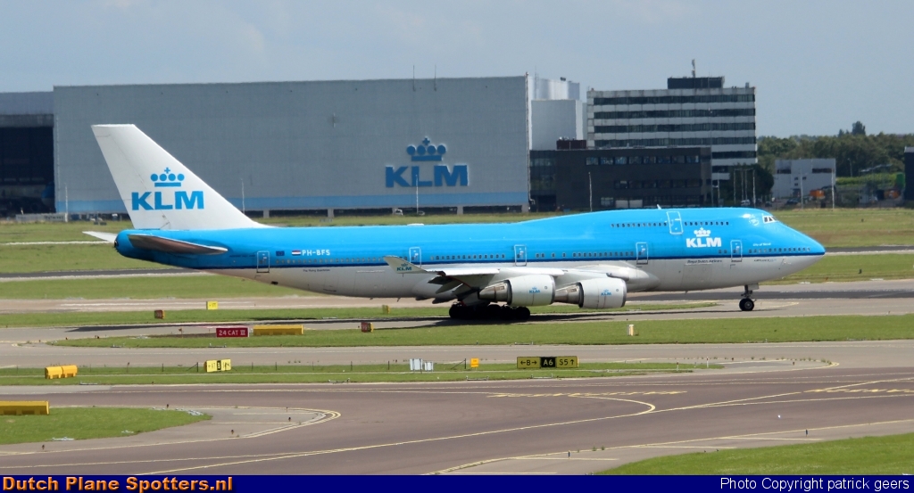 PH-BFS Boeing 747-400 KLM Royal Dutch Airlines by patrick geers