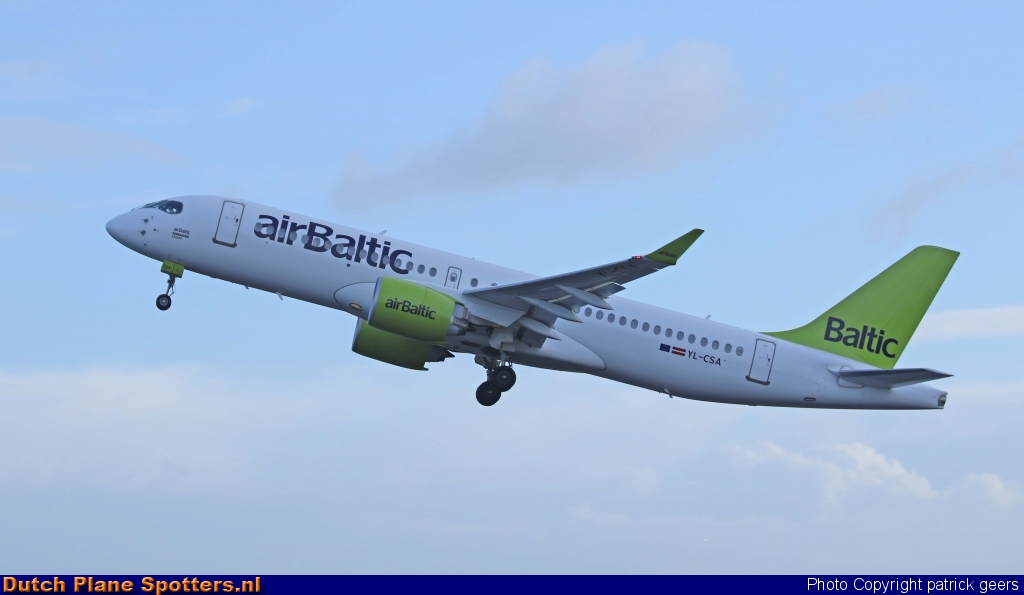 YL-CSA Airbus A220-300 Air Baltic by patrick geers