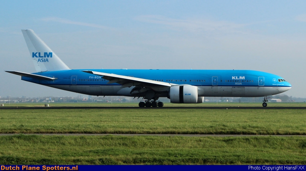 PH-BQ Boeing 777-200 KLM Asia by HansFXX