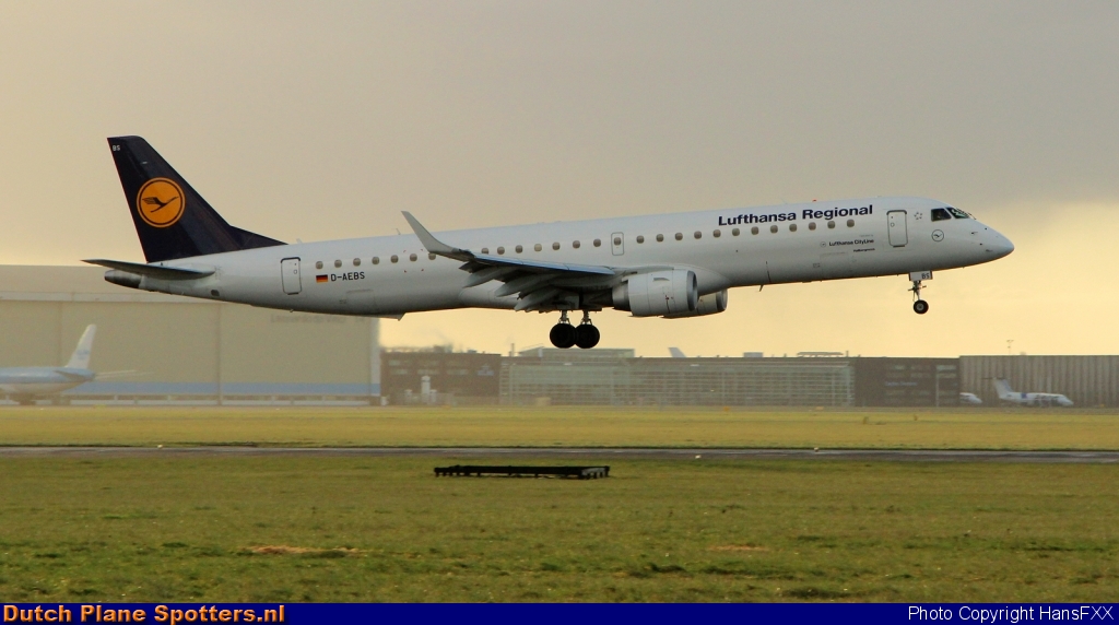 D-AEBS Embraer 195 CityLine (Lufthansa Regional) by HansFXX