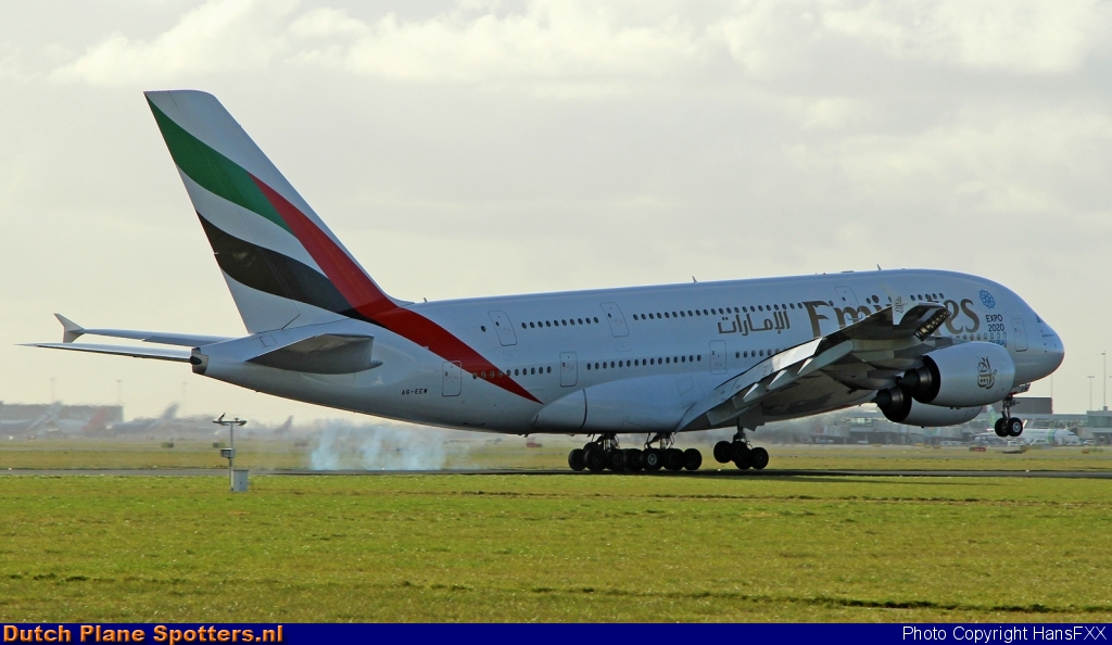 A6-EEW Airbus A380-800 Emirates by HansFXX