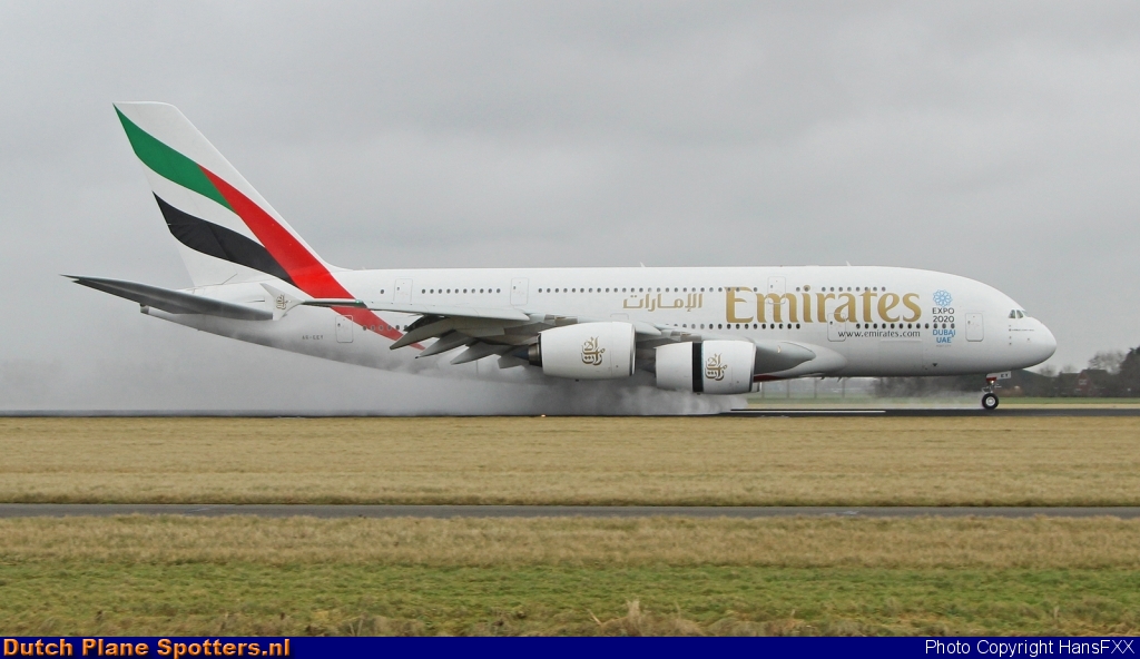 A6-EEY Airbus A380-800 Emirates by HansFXX