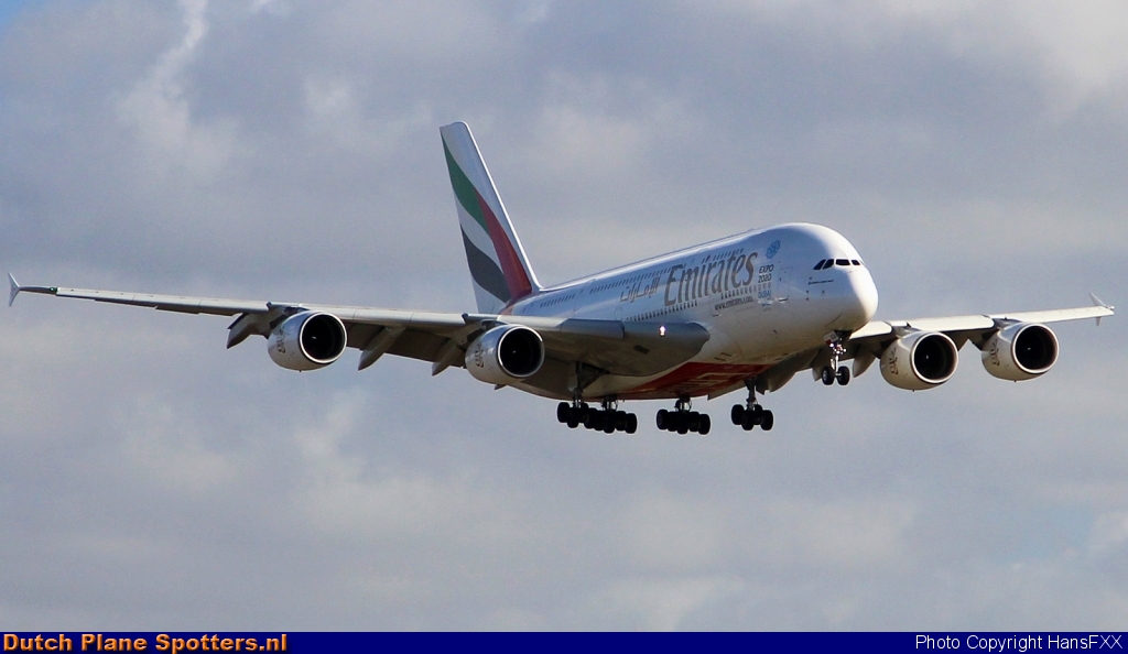 A6-EEA Airbus A380-800 Emirates by HansFXX