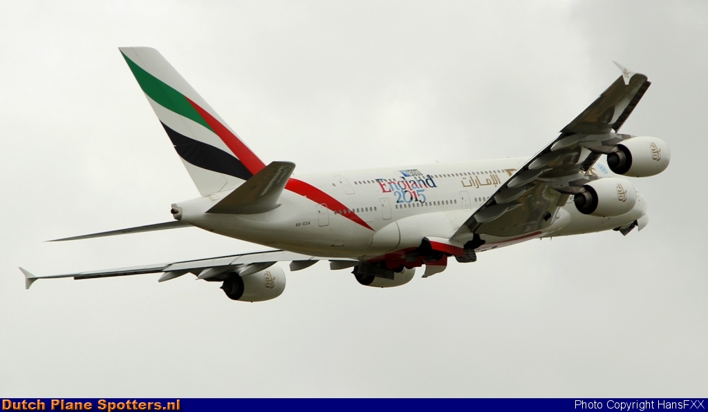 A6-EOA Airbus A380-800 Emirates by HansFXX