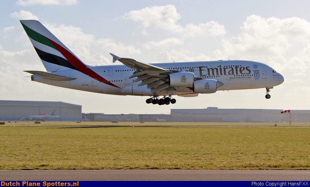 A6-EEA Airbus A380-800 Emirates by HansFXX