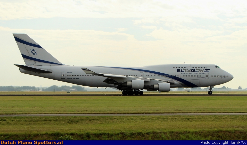 4X-ELC Boeing 747-400 El Al Israel Airlines by HansFXX