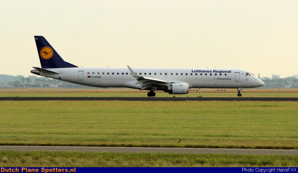 D-AEMD Embraer 195 CityLine (Lufthansa Regional) by HansFXX