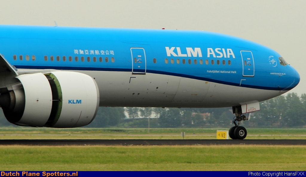 PH-BVB Boeing 777-300 KLM Asia by HansFXX