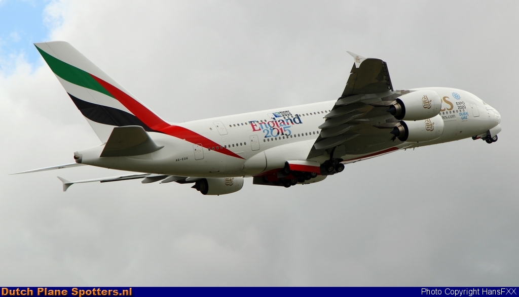 A6-EOH Airbus A380-800 Emirates by HansFXX