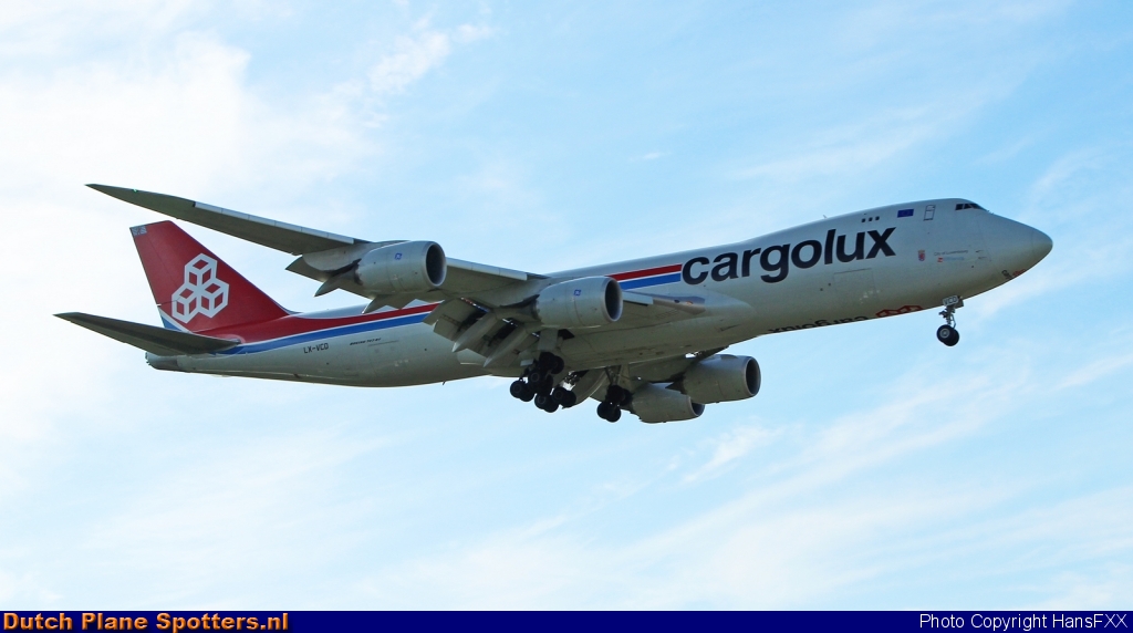 LX-VCD Boeing 747-8 Cargolux by HansFXX