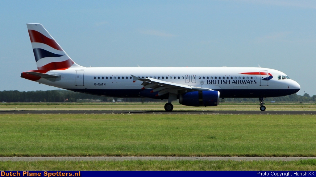 G-GATN Airbus A320 British Airways by HansFXX