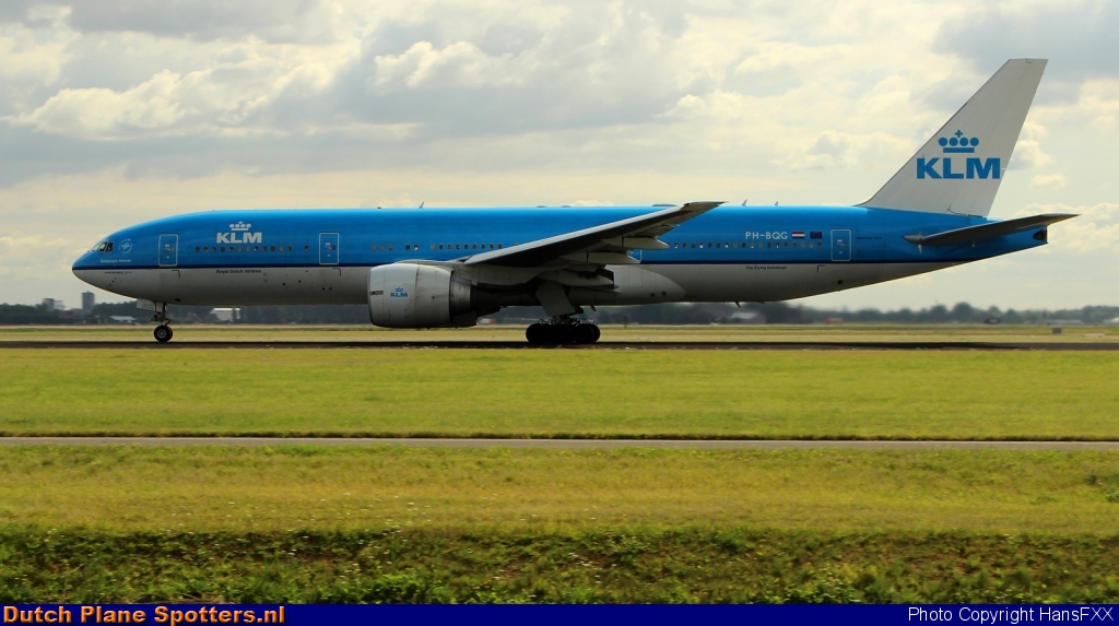 PH-BQG Boeing 777-200 KLM Royal Dutch Airlines by HansFXX