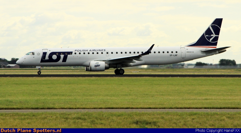 SP-LNF Embraer 195 LOT Polish Airlines by HansFXX