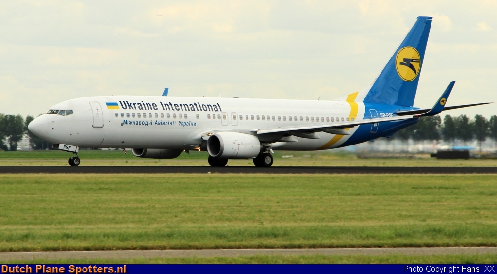 UR-PSF Boeing 737-800 Ukraine International Airlines by HansFXX