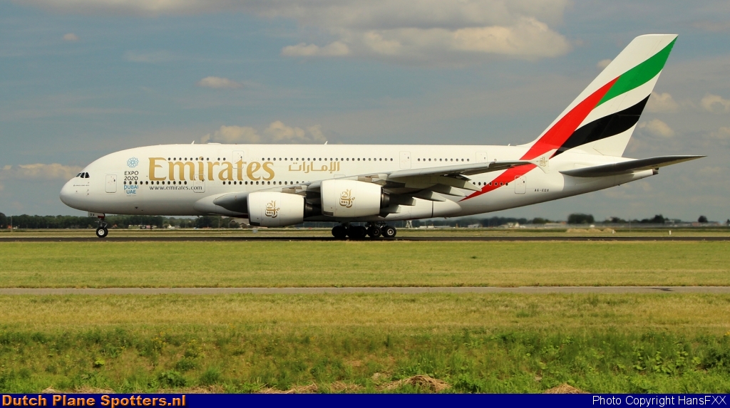 A6-EDX Airbus A380-800 Emirates by HansFXX