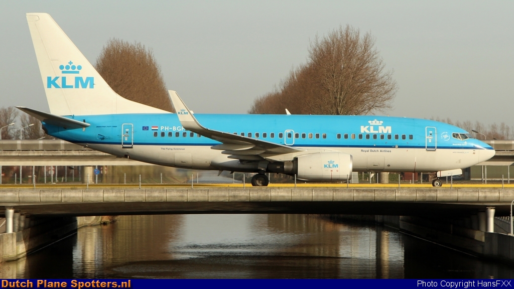 PH-BGF Boeing 737-700 KLM Royal Dutch Airlines by HansFXX