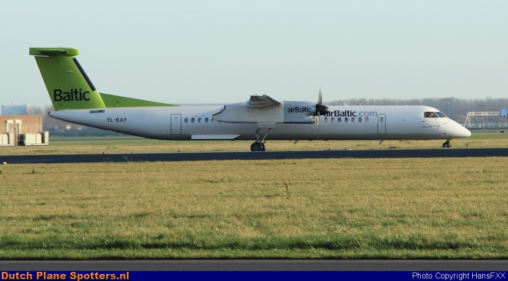 YL-BAY Bombardier Dash 8-Q400 Air Baltic by HansFXX