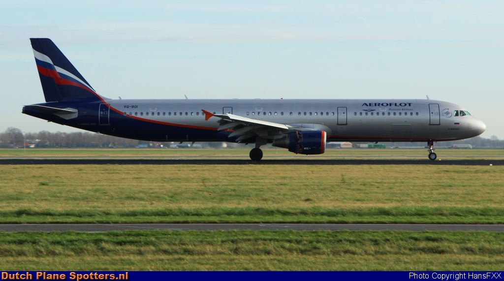 VQ-BOI Airbus A321 Aeroflot - Russian Airlines by HansFXX