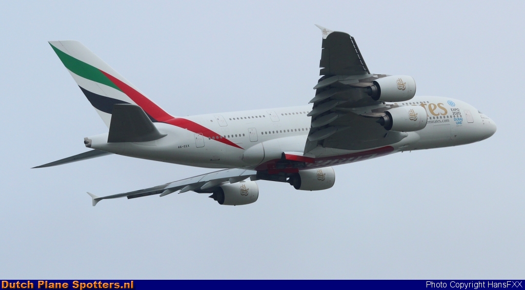 A6-EEX Airbus A380-800 Emirates by HansFXX