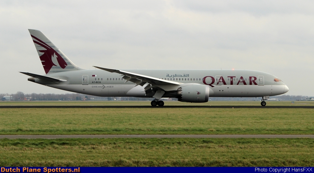 A7-BCQ Boeing 787-8 Dreamliner Qatar Airways by HansFXX