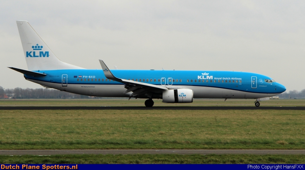 PH-BXD Boeing 737-800 KLM Royal Dutch Airlines by HansFXX