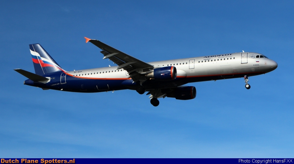 VP-BUP Airbus A321 Aeroflot - Russian Airlines by HansFXX
