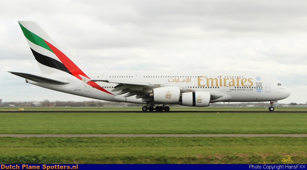 A6-EOU Airbus A380-800 Emirates by HansFXX
