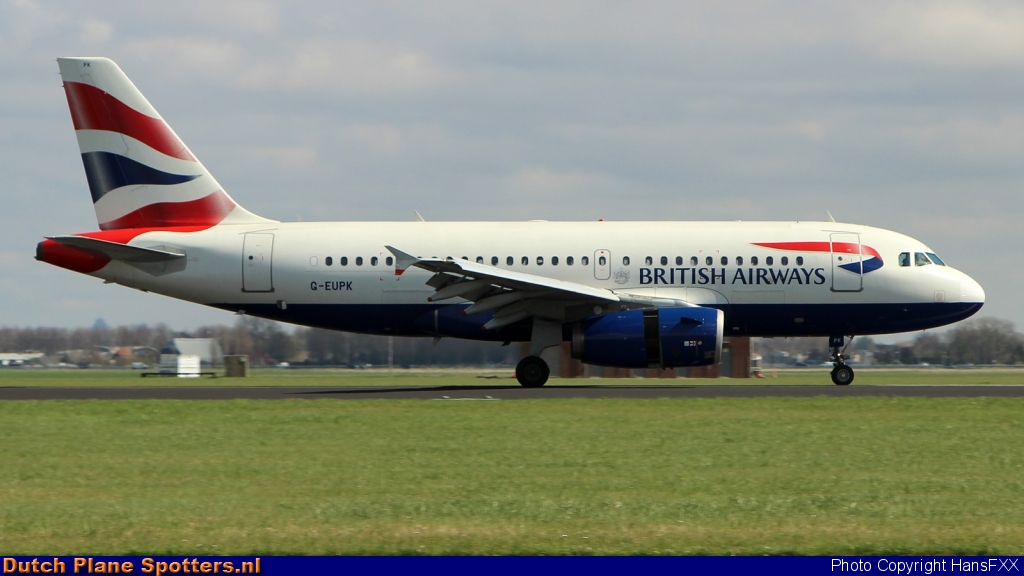 G-EUPK Airbus A319 British Airways by HansFXX