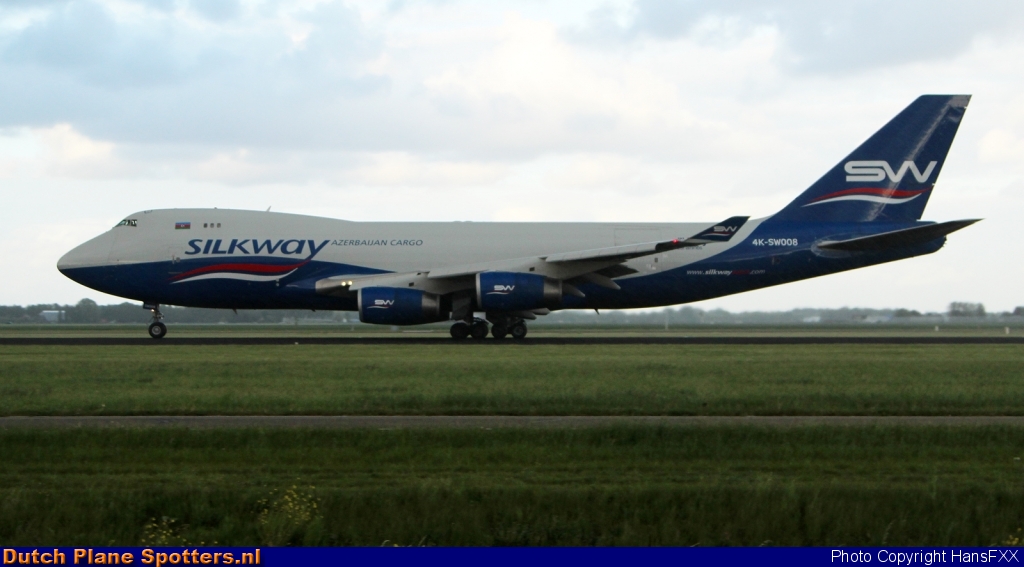 4K-SW008 Boeing 747-400 Silk Way Airlines by HansFXX
