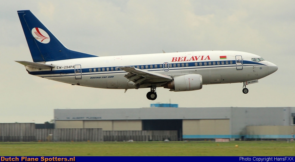 EW-294PA Boeing 737-500 Belavia Belarusian Airlines by HansFXX