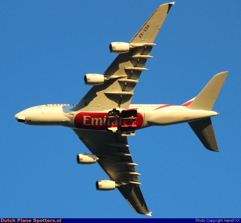 A6-EDK Airbus A380-800 Emirates by HansFXX