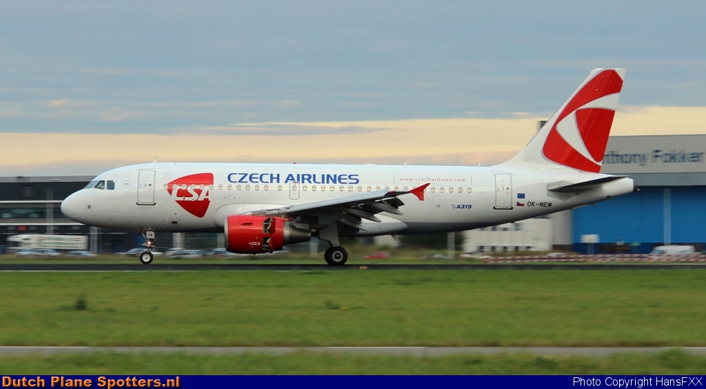 OK-NEM Airbus A319 CSA Czech Airlines by HansFXX
