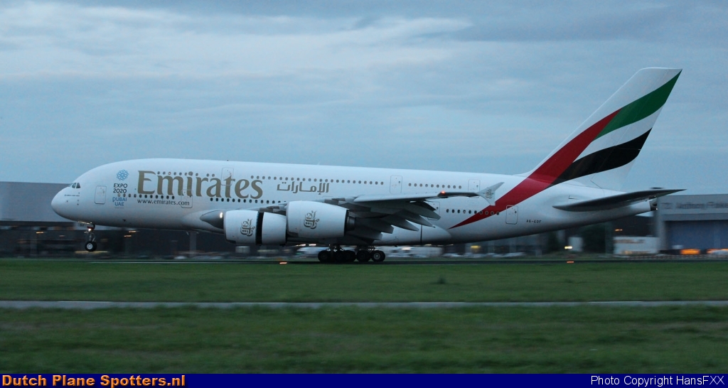 A6-EOF Airbus A380-800 Emirates by HansFXX