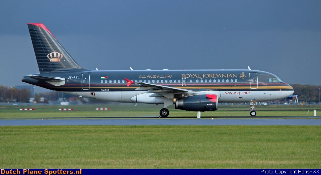 JY-AYL Airbus A319 Royal Jordanian Airlines by HansFXX