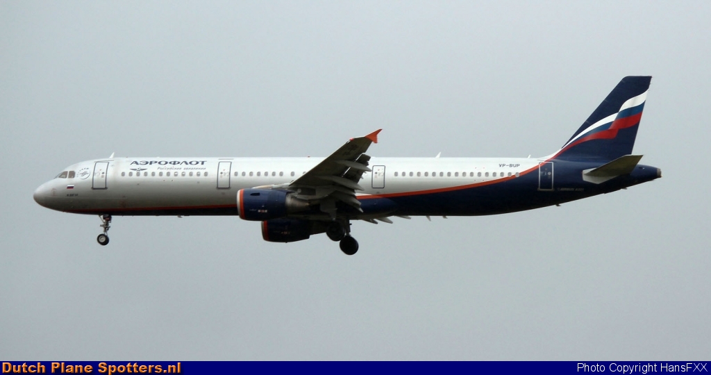 VP-BUP Airbus A321 Aeroflot - Russian Airlines by HansFXX